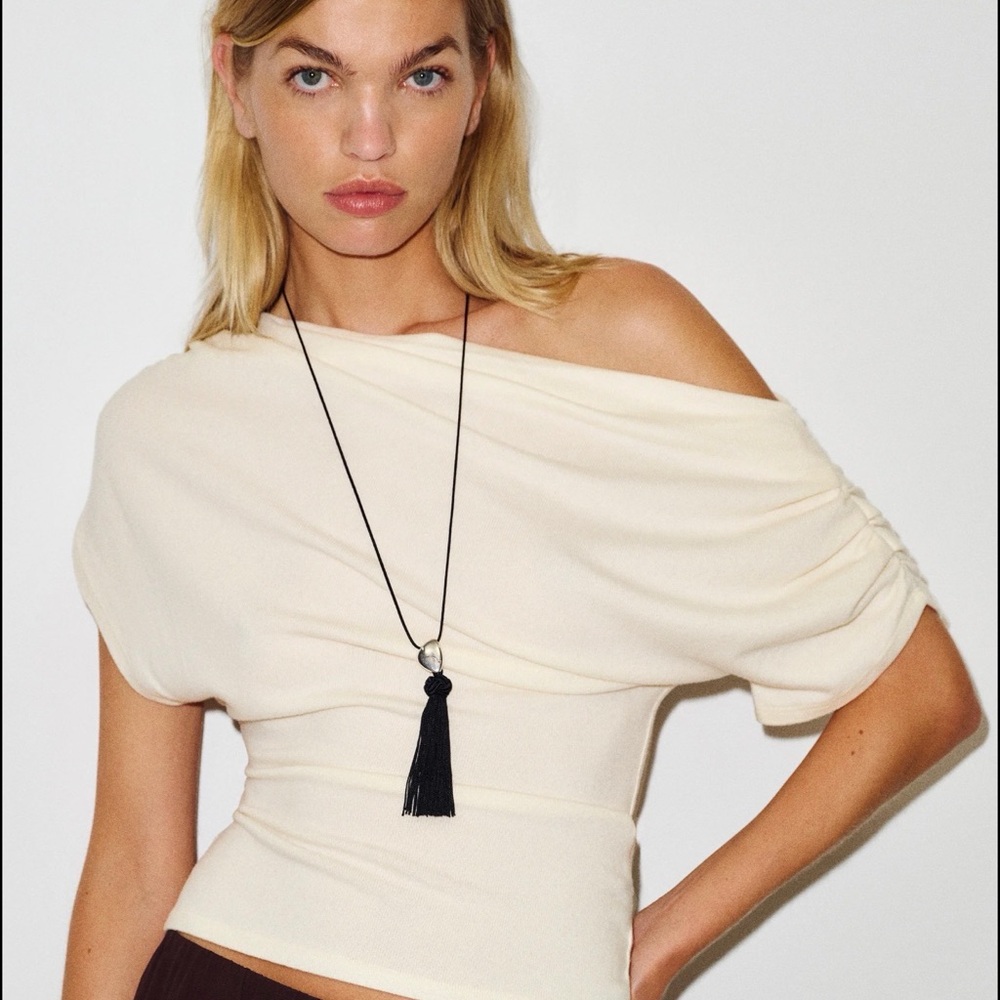 Reformation Iris Knit Top Ivory - Size M